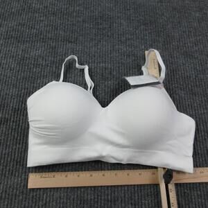 Truekind Bra Womens L White Longline Wireless Shaping Seamless Extender NWT
